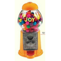 Orange 9" Metal w/Glass Gumball / Candy Dispenser Machine